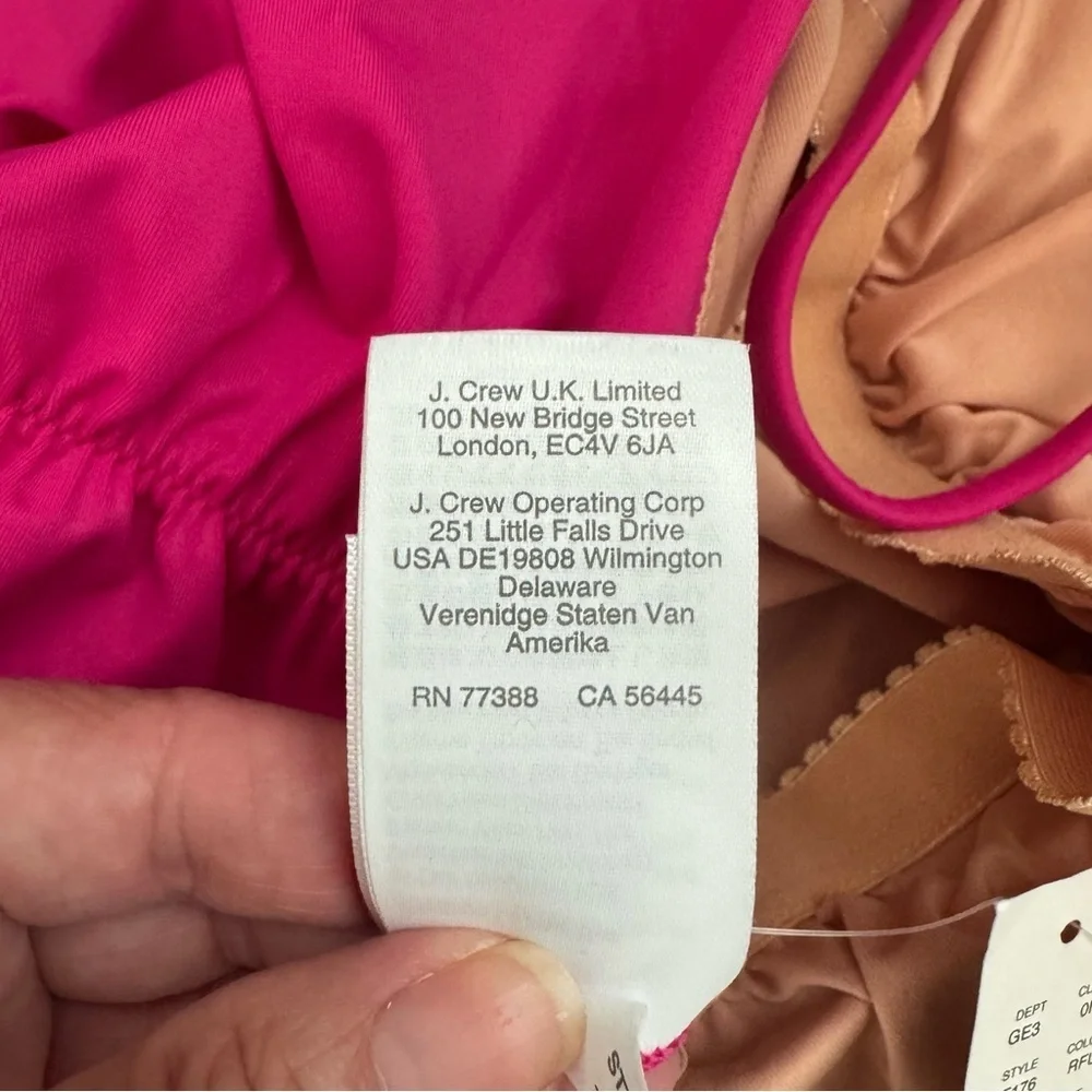 J. Crew Ruched Sweetheart One Piece Swimsuit NWT‎